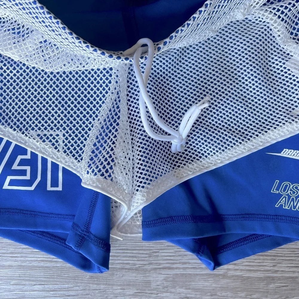 LF mesh overlay bike shorts size XS NWT